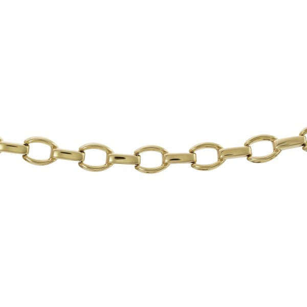 GB123 - 7.5" 9ct Yellow Gold Decorative Bracelet – 6mm Wide