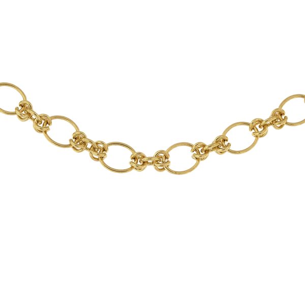 GHM2050 - 9ct Yellow Gold Handmade Chain with Lobster Clasp - 6.8mm Wide