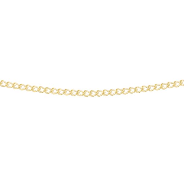G178B - 9ct Yellow Gold Close Curb Chain – 2.4mm Wide