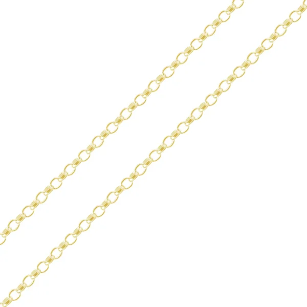 G190 - 9ct Yellow Gold Oval Belcher Chain with Lobster Clasp – 2.5mm Wide