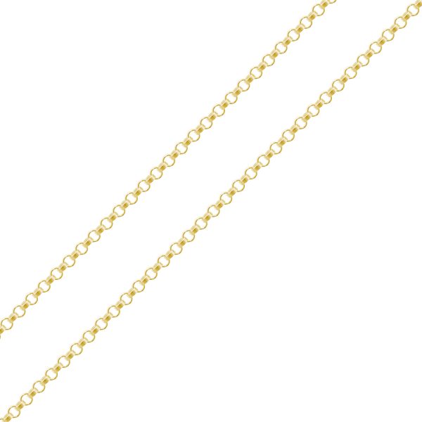 G192 - 9ct Yellow Gold Round Belcher Chain with Lobster Clasp – 2.2mm Wide
