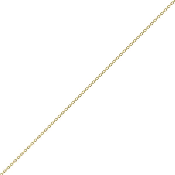 G153DC/18 - 9ct Yellow Gold Diamond Cut Cable Pendant Chain – 1.5mm Wide