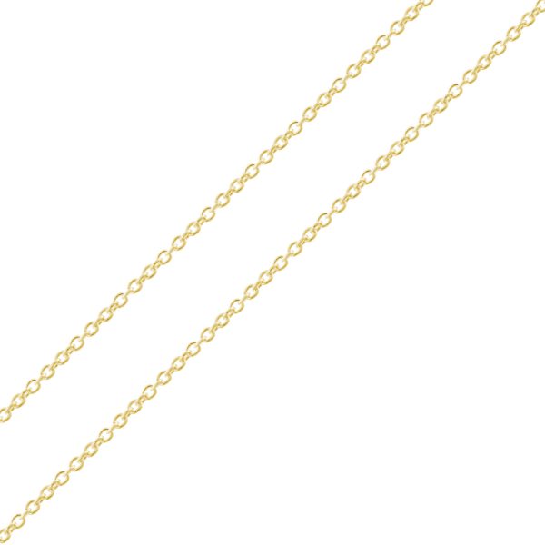 G158 - 9ct Yellow Gold Cable Pendant Chain – 2.35mm Wide