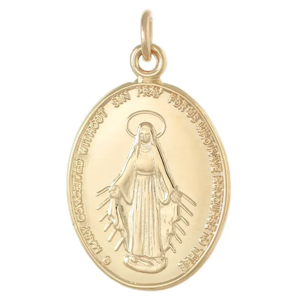 GDMIR - 9ct Yellow Gold 24mm Miraculous Medal