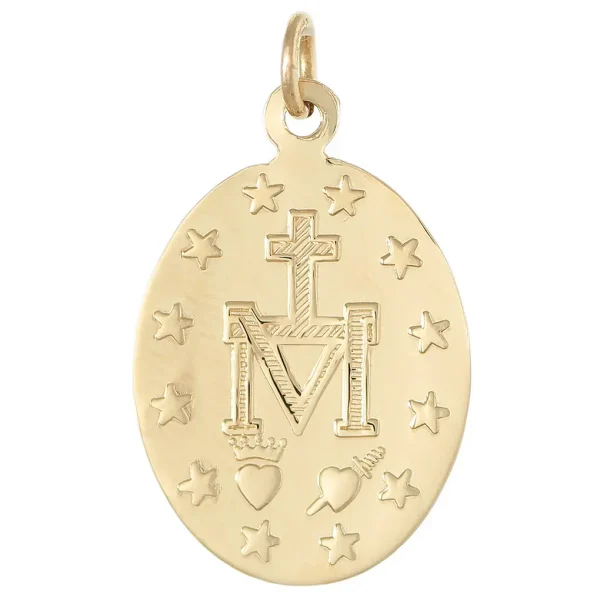 GDMIR - 9ct Yellow Gold 24mm Miraculous Medal