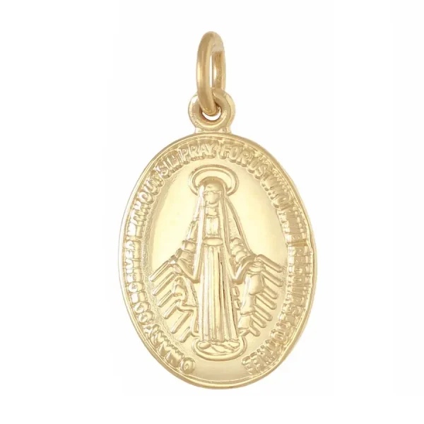 GDMIR2 - 9ct Yellow Gold 17.4mm Miraculous Medal