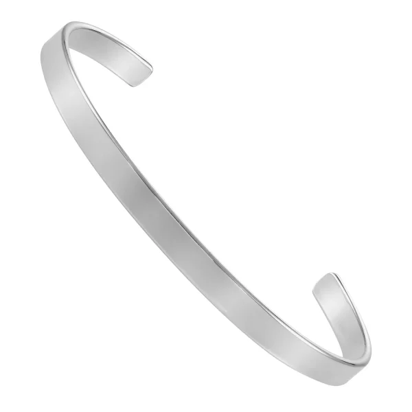 STB59 - Sterling Silver 5mm Flat Torque Bangle
