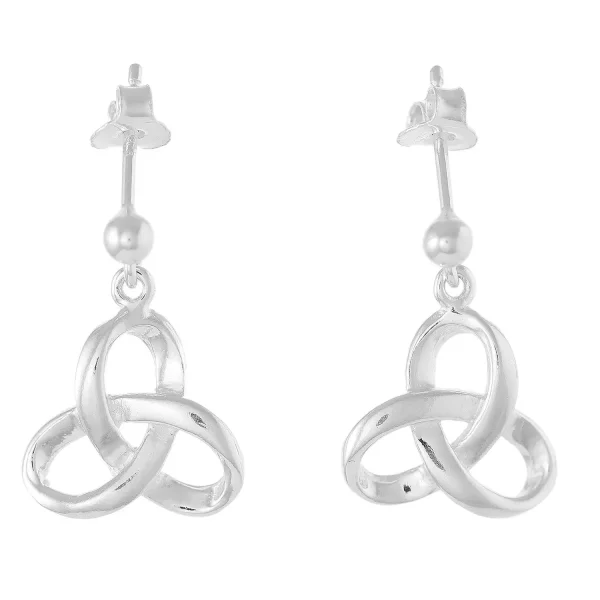 SE809 - 15mm Sterling Silver Celtic Knot Drop Earrings
