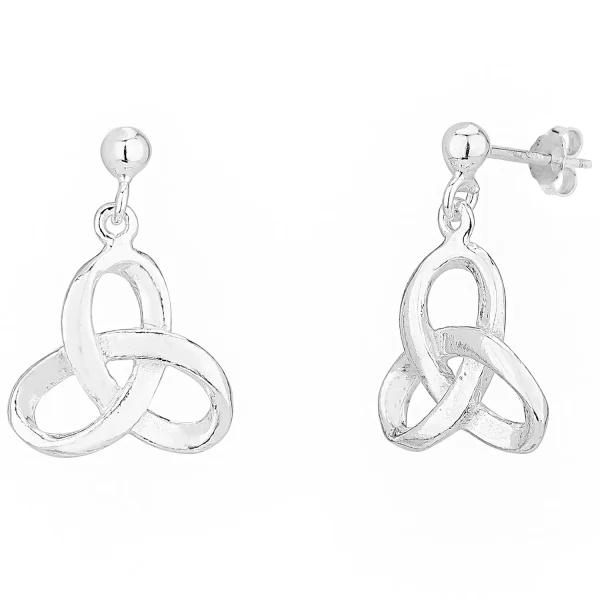 SE809 - 15mm Sterling Silver Celtic Knot Drop Earrings