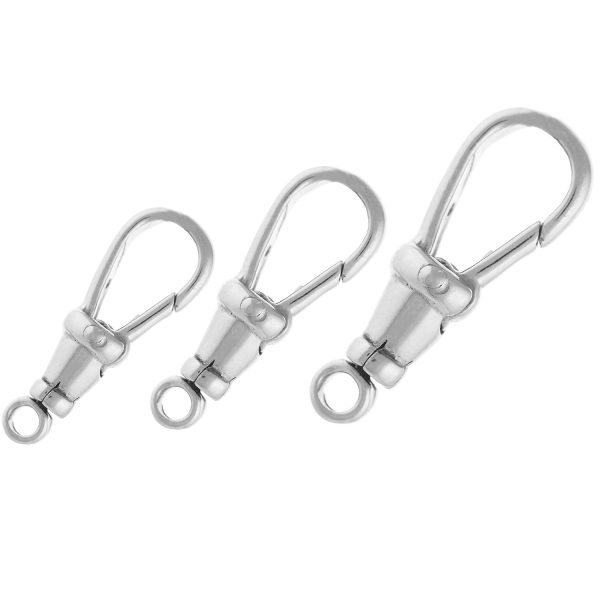 SM006 - Sterling Silver Albert Swivel Clasp - 18mm, 20mm and 24mm Sizes Available - Sold Individually