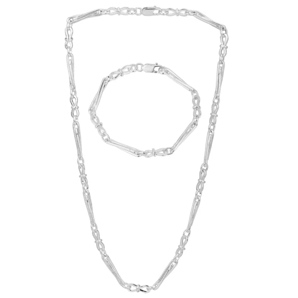 SHM235 - Sterling Silver Handmade Chain with Lobster Clasp - 5.9mm Wide