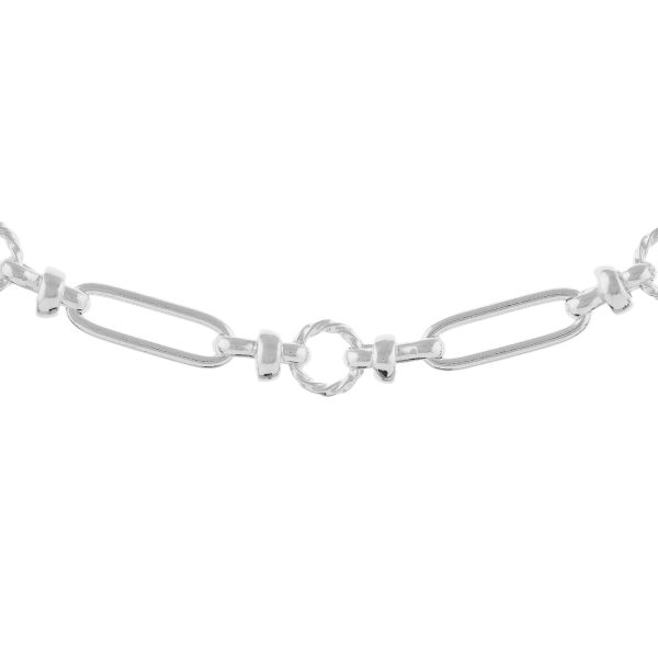 SHM275 - Sterling Silver Handmade Chain with Lobster Clasp - 8mm Wide