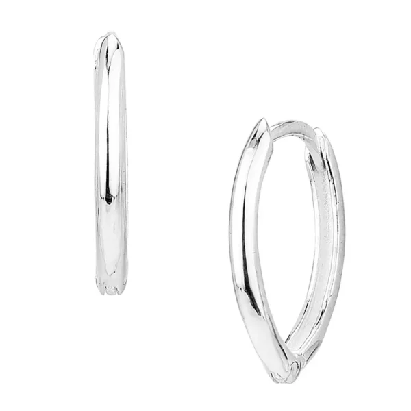 SE169TR - Sterling Silver 20mm Hinged Earrings