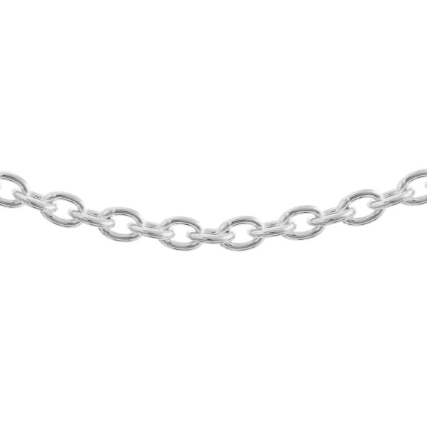 S161 - Sterling Silver Cable Chain with Lobster Clasp - 7mm Wide