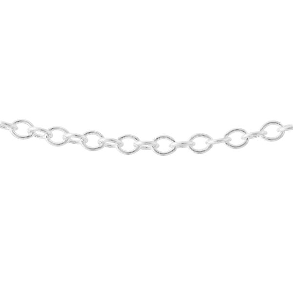 S164 - Sterling Silver Cable Chain with Lobster Clasp - 6mm Wide