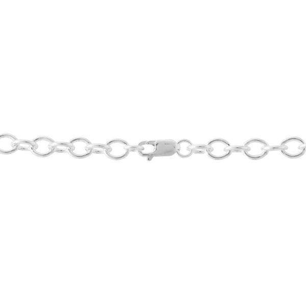 S164 - Sterling Silver Cable Chain with Lobster Clasp - 6mm Wide