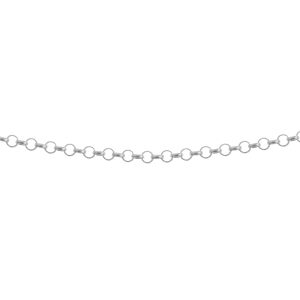 S224 - Sterling Silver Lightweight Round Belcher Chain with Bolt Ring - 3.mm Wide