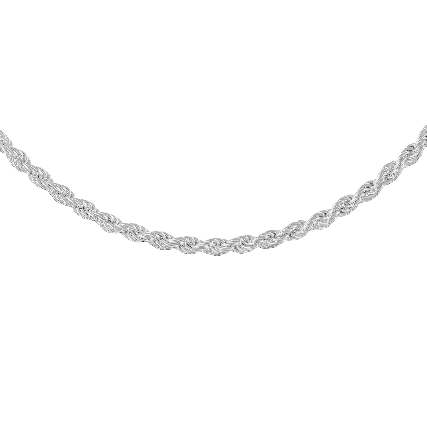 S228A- Sterling Silver Solid Rope Chain - W J Sutton