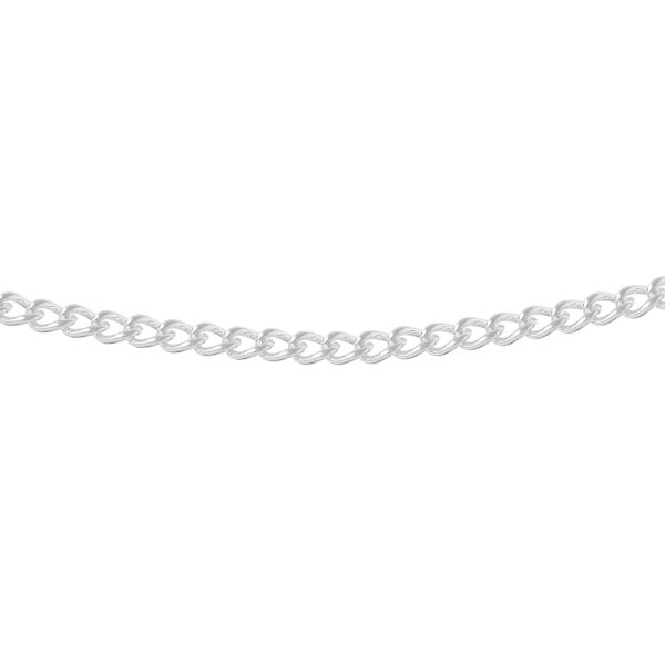 SC100 - Sterling Silver Close Curb Chain with Lobster Clasp - 3.5mm Wide