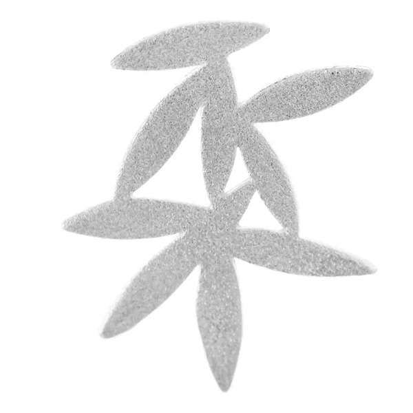 SP51 - Sterling Silver 25mm Frosted Bamboo Leaf Pendant