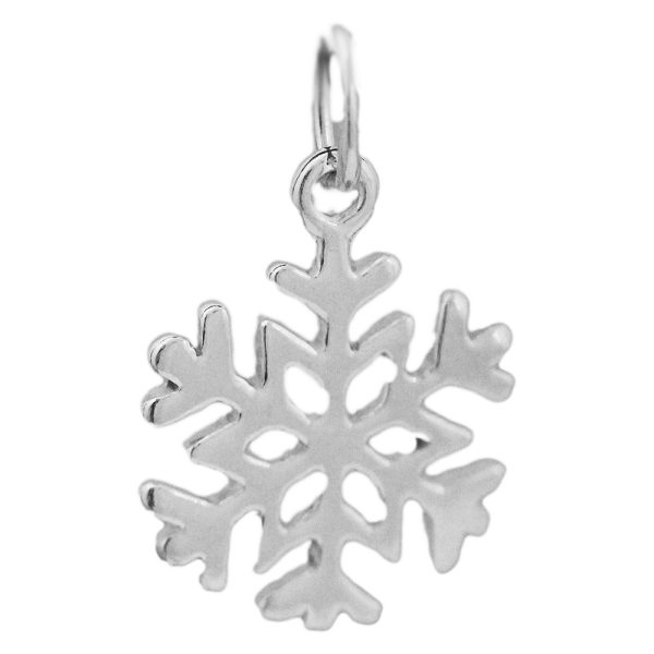 SP62 - Sterling Silver 12mm Snowflake Pendant