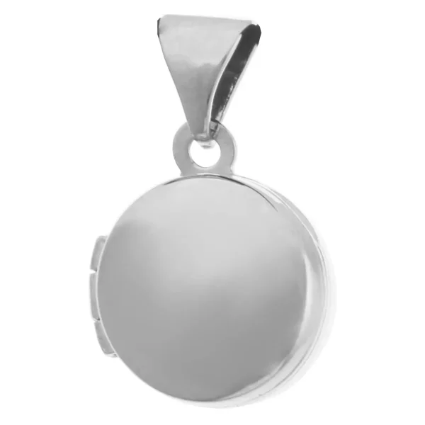SPL110 - Sterling Silver Minature (10mm) Plain Round Locket