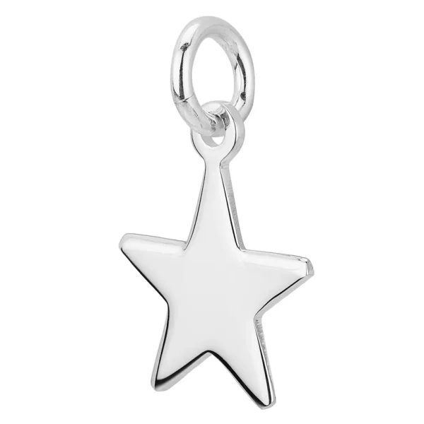 STAR1 - Sterling Silver 20mm Medium Engravable Star Pendant