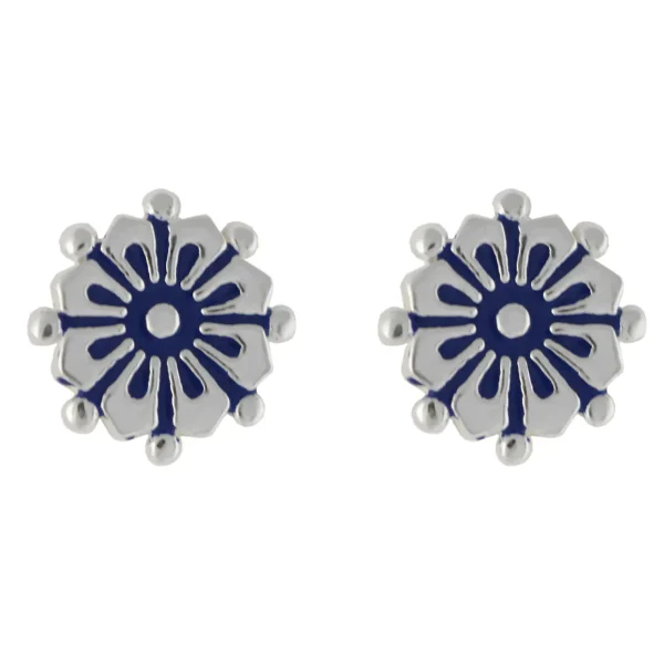 SE336 - 7mm Sterling Silver Flower Stud Earrings
