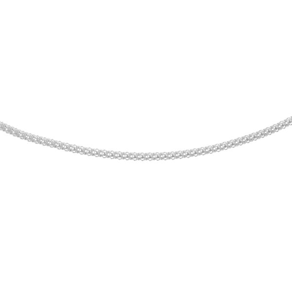 S796/7 - 7.5" Sterling Silver 1.6mm Korean Chain Bracelet