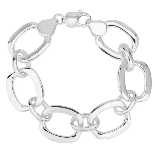 SHM672 - Sterling Silver Handmade Chain – 20mm Wide