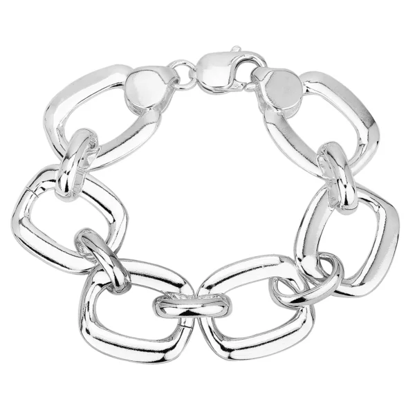 SHM672 - Sterling Silver Handmade Chain – 20mm Wide