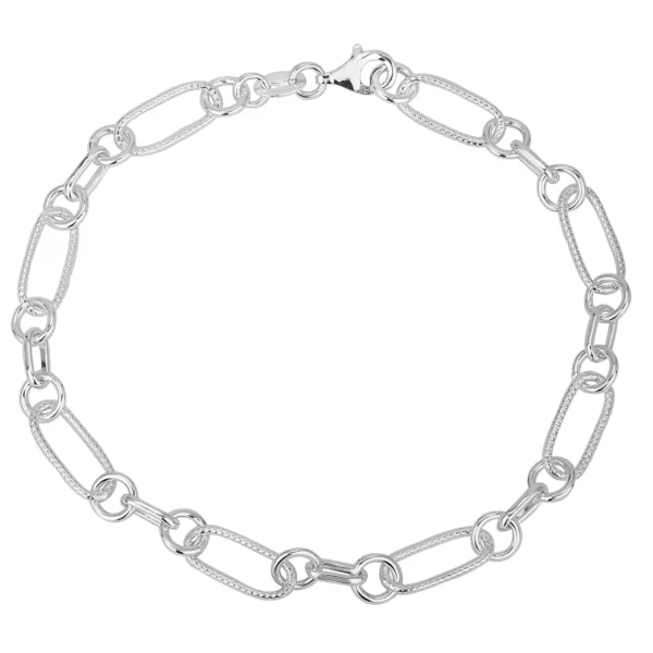 SHM716 - Sterling Silver Handmade Chain with Lobster Clasp – 5.7mm Wide