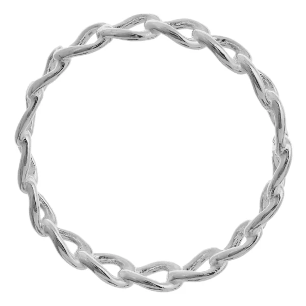 SRCH02- Sterling Silver Curb Ring - Various Sizes