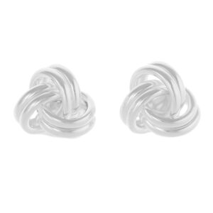 SE611 - 9.5mm Sterling Silver Knot Stud Earrings