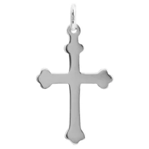 SP206 - 30mm Sterling Silver Plain Cross Pendant