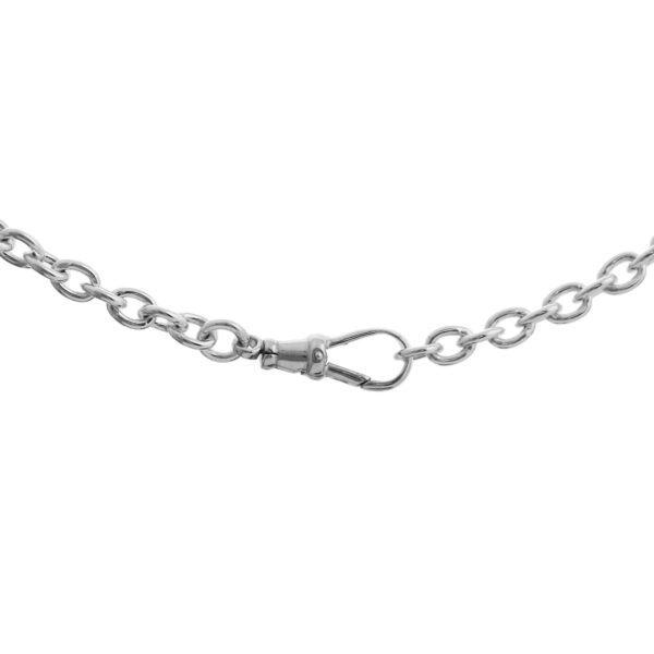 S163ALB - Sterling Silver Cable/Trace Albert Chain - 4.5mm Wide