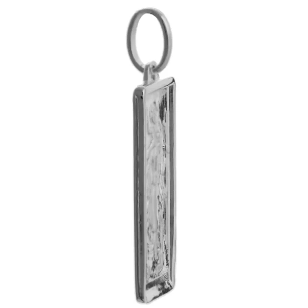 STCBAR3 – Sterling Silver 22mm Engravable St. Christopher Bar Pendant