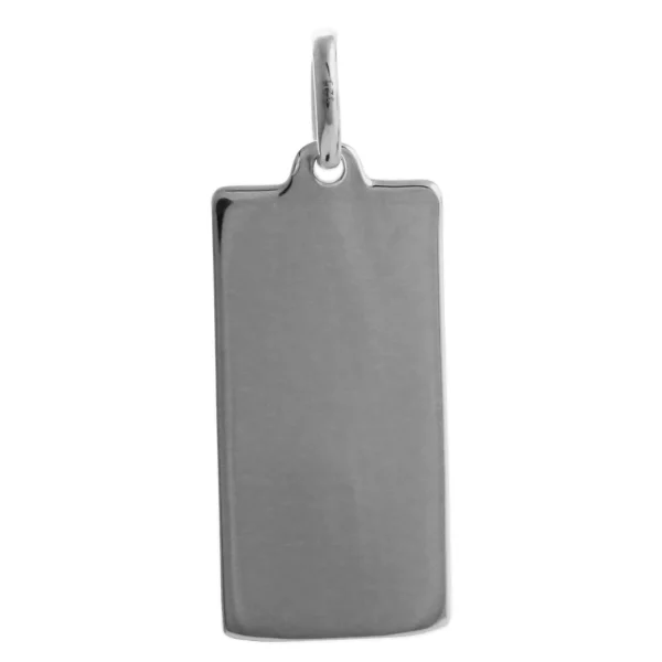STCBAR3 – Sterling Silver 22mm Engravable St. Christopher Bar Pendant