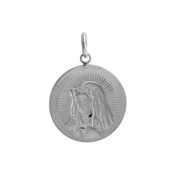STCMM - 20mm Sterling Silver Mother Mary Pendant