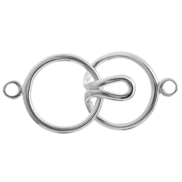 SM009BSET1/1 - Sterling Silver Toggle Rings with 1 Jump Ring - Sold Individually