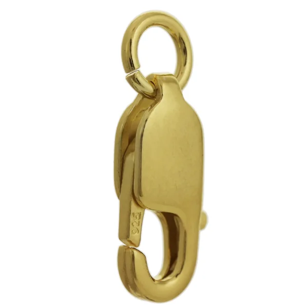 SM9Y-L13 - Sterling Silver Yellow Gold Plated 13.5mm Lobster Clasp and Jump Ring - Sold Individually