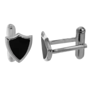 SCF79 - Sterling Silver Shield Cufflinks
