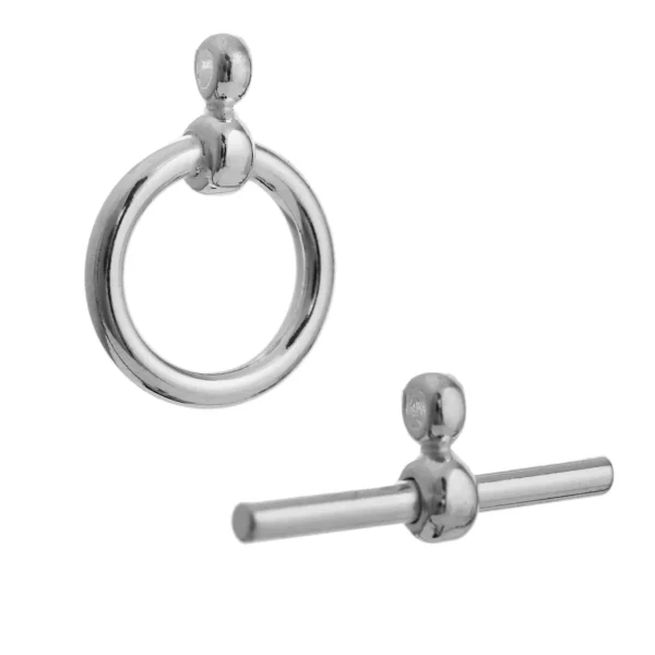 SM007SET1/EH - Sterling Silver 24.5mm Extra Heavy T-Bar and Ring - Sold Individually