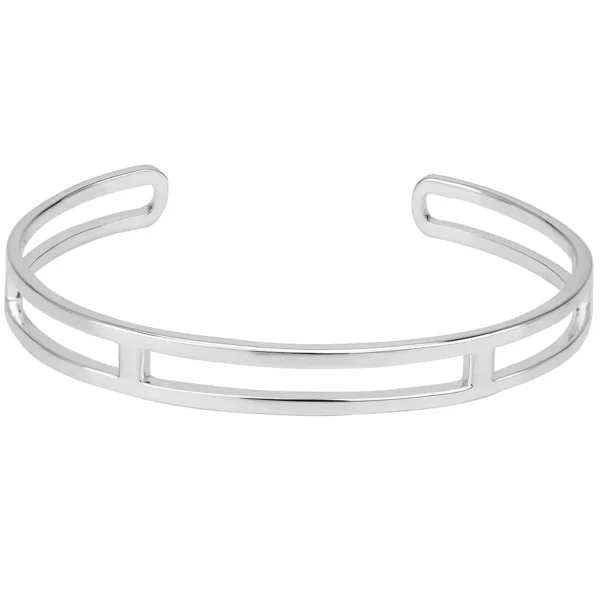S4191 - Sterling Silver 7.6mm Oval Torq Bangle – Various Sizes
