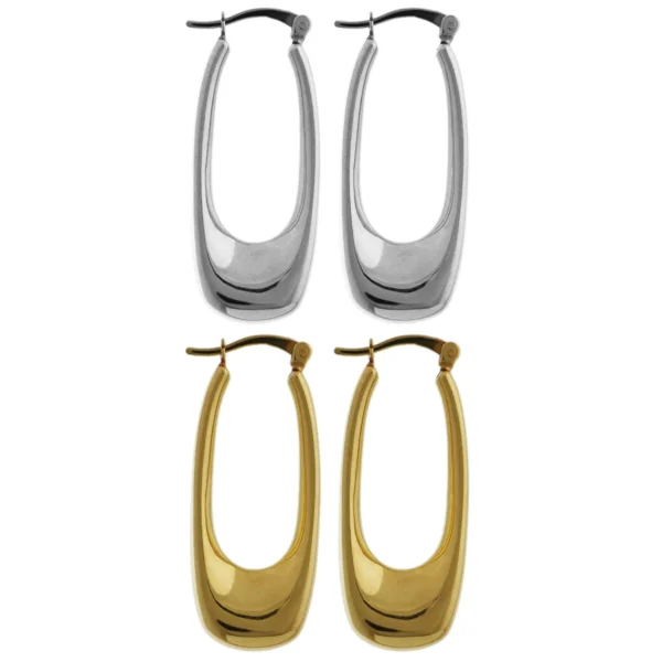 SEC84 - 35.5mm Sterling Silver Hoop Earrings – Various Finishes