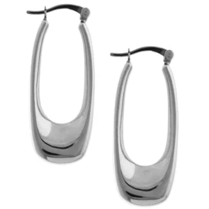 SEC84 - 35.5mm Sterling Silver Hoop Earrings – Various Finishes