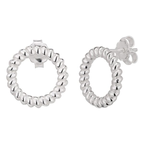 SE646 - Sterling Silver 13.3mm Stud Earrings